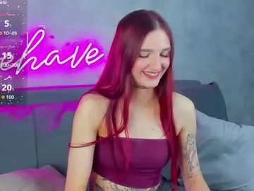 virdjinia_green — GOAL: touch neck and moan [19 tokens remaining] Hello!Lets have some fun for today ^^ #teen #redhair #cute #femdom #bdsm