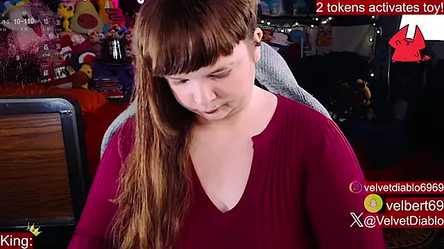 StripChat VelvetDiablo is Freechat VelvetDiablo — Shirt off, titties out!