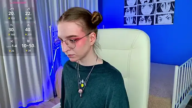 StripChat VioletShine is Private VioletShine — cowgirl position on the bed